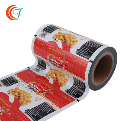 L'arachide Bean Snack Packaging Film Moisture rendent l'impression flexible de empaquetage résistante de catégorie comestible de petit pain en plastique