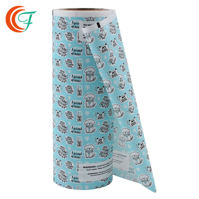 Film de stratification de polyester de détergent de blanchisserie de stratification de petit pain d'ANIMAL FAMILIER en plastique clair de tirage en couleurs