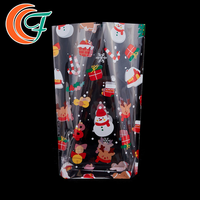 OPP plat transparent fait sur commande CPP a stratifié le cadeau de impression multicolore de Noël de sacs