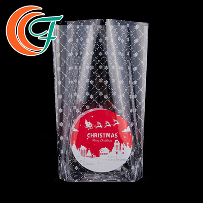 Logo Printed Plastic Christmas Packaging met en sac poly rescellable biodégradable