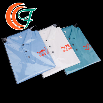 Sac des sous-vêtements OPP d'habillement empaquetant le haut T-shirt à obturation automatique transparent