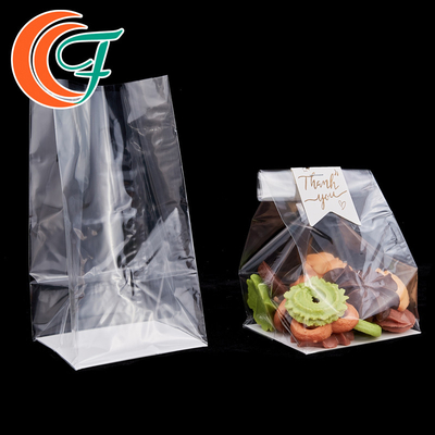 Séquence thermique Stockage alimentaire Sac d'emballage OPP à fond plat Sac en plastique OPP à fond carré